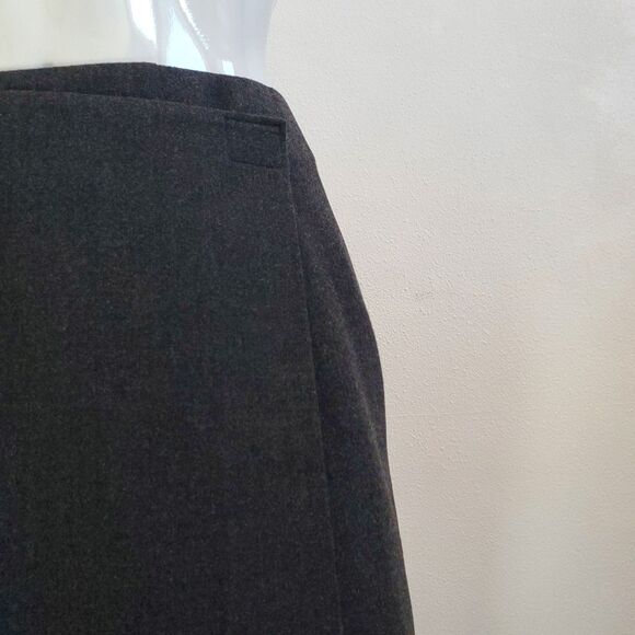 Vintage 90s Preview Collection Gray Wrap Mini Skirt - Picture 6 of 8